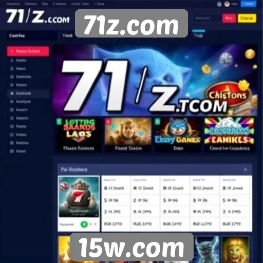 Opinião sobre a interface do usuário do site 71z.com